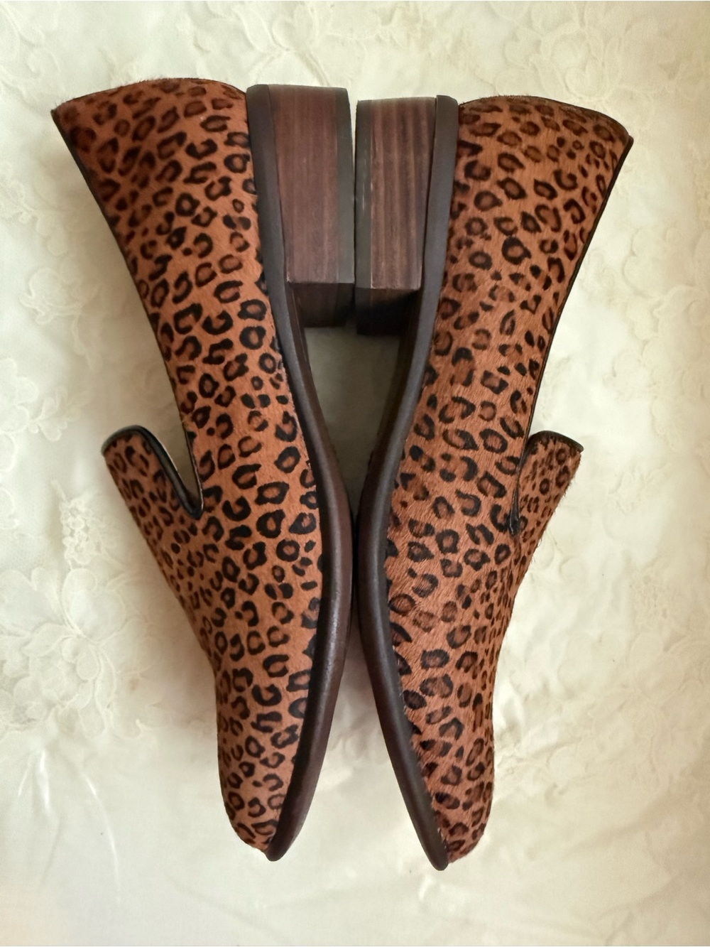 Söfft Leopard Print Slip-On Loafers in Brown and Black 7.5 Quiet Luxury Flats - Picture 4 of 13